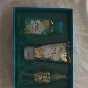 Three assorted perfume bottles